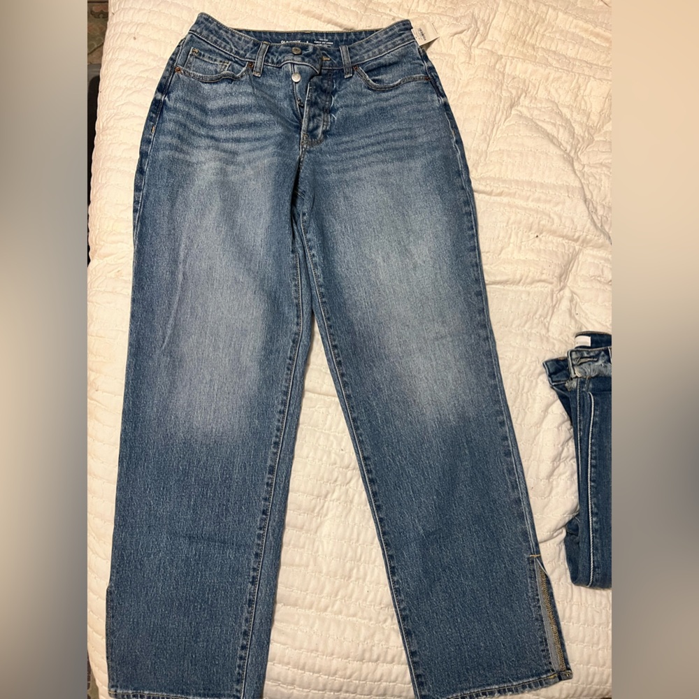 Old navy women’s curvy OG loose split ankle jeans